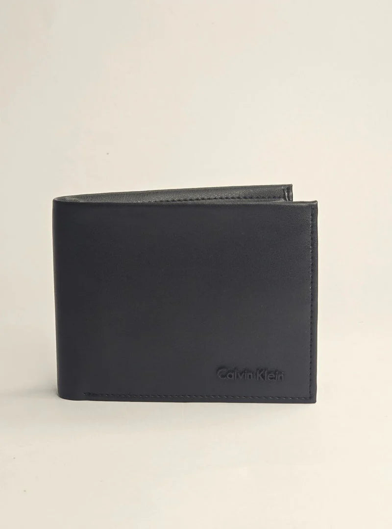 CK Black Leather Wallet-Belt Set For Men 9#