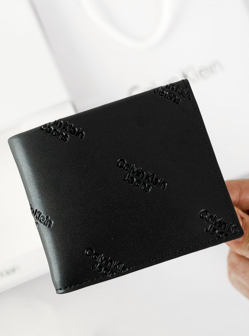 CK Black Leather Wallet For Men 55#