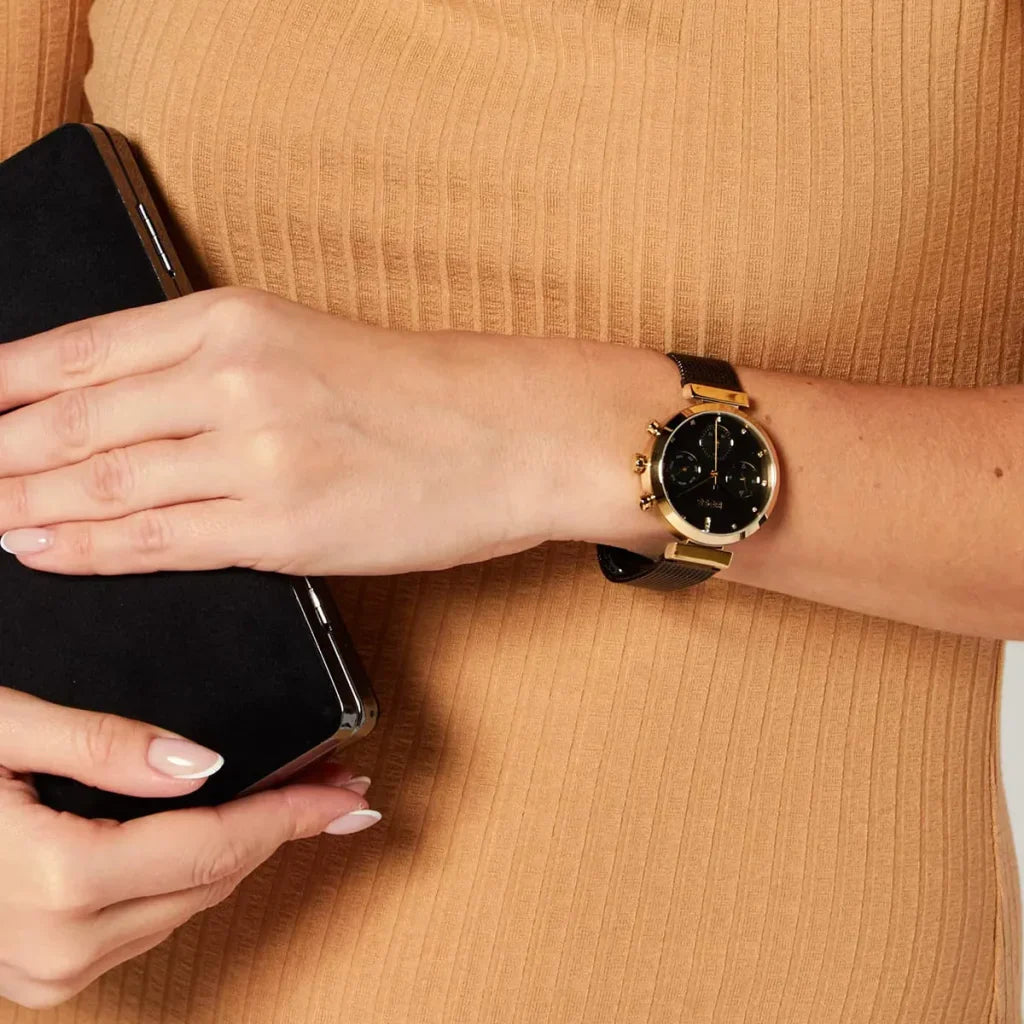 Hugo Boss Women’s Watch – Model 1502627 | Elegant Black Stainless Steel Design