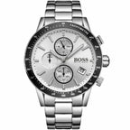 Hugo Boss Rafale 1513511 Silver Case Silver Dial Black Bezel Men's Watch