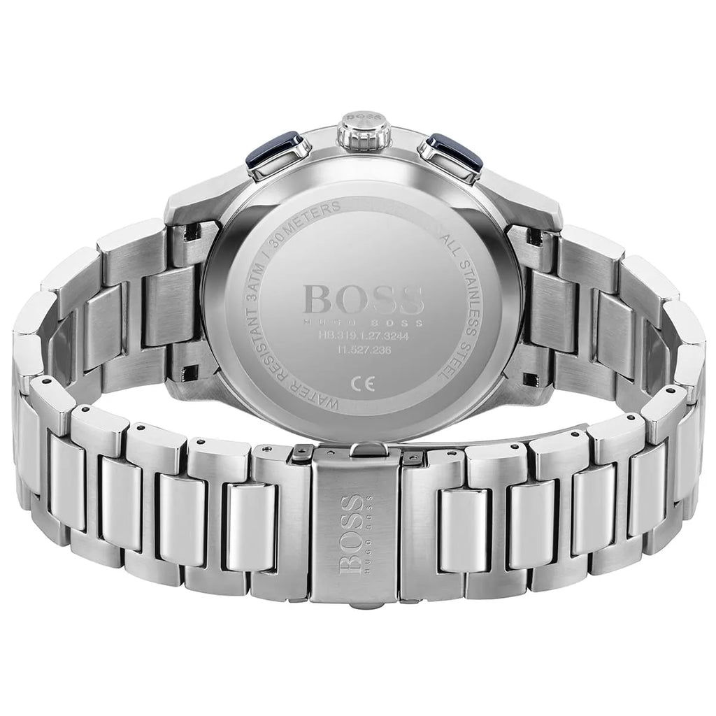Hugo Boss Peak 1513763 Silver Case Blue Dial Silver Metal Men's Watch