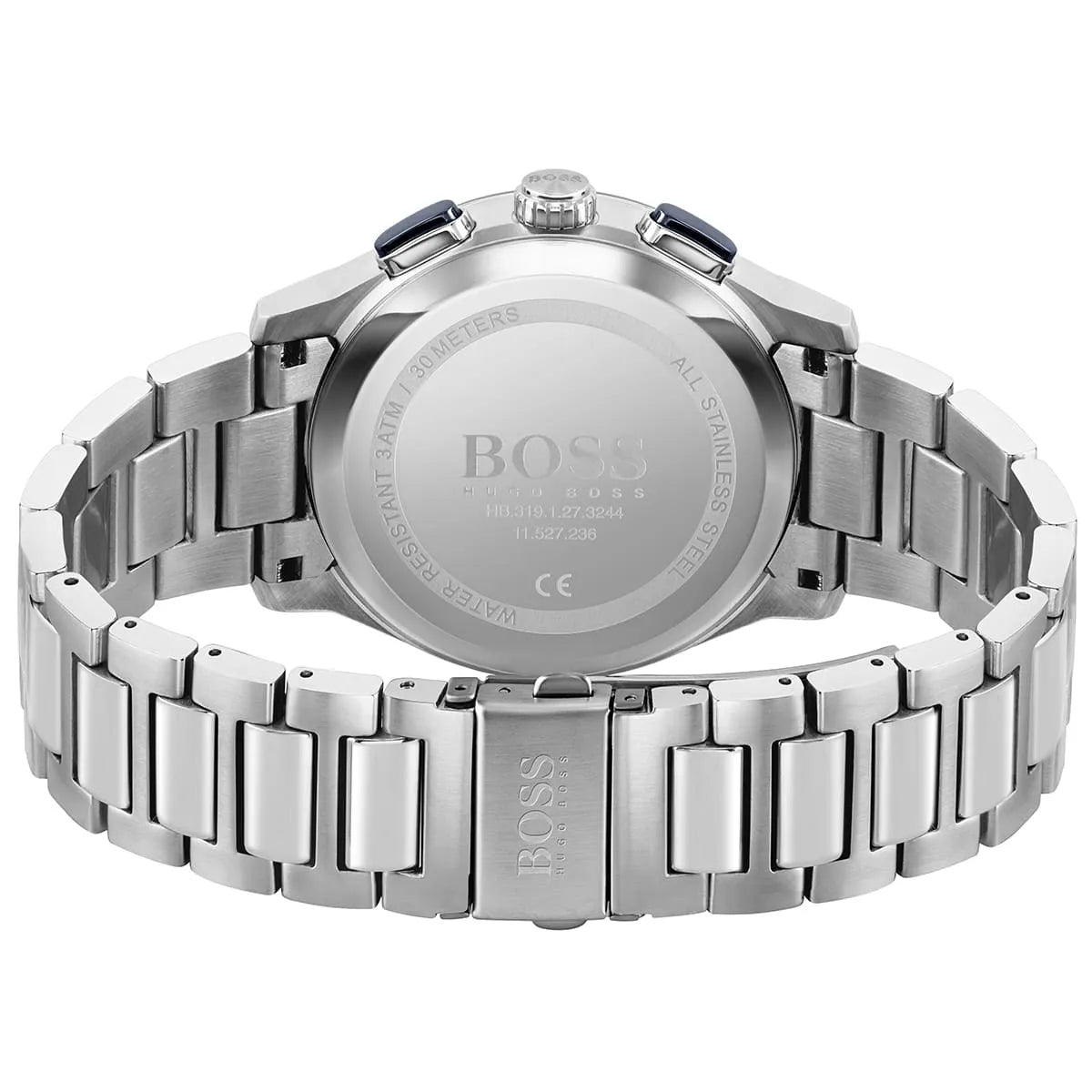 Hugo Boss Peak 1513763 Silver Case Blue Dial Silver Metal Men's Watch