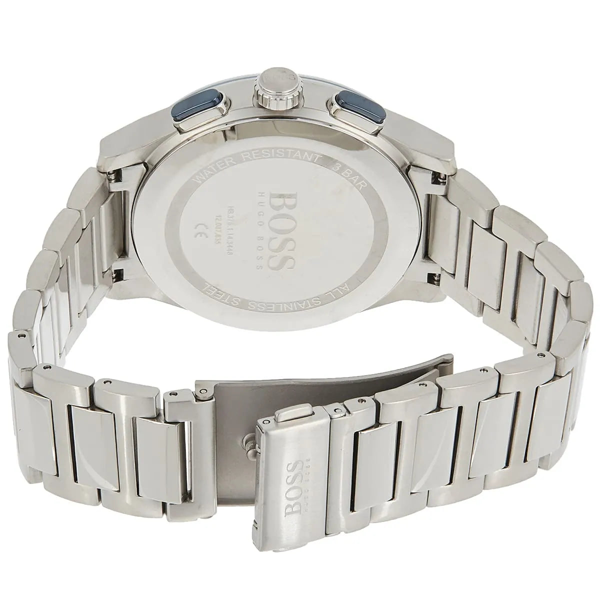 Hugo Boss Peak 1513763 Silver Case Blue Dial Silver Metal Men's Watch