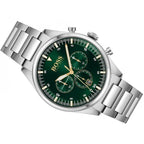Hugo Boss Pioneer 1513868 Silver Case Green Dial Silver Metal Men's Watch