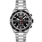 Hugo Boss Energy 1513971 Silver Case Black Dial Black Bezel Silver Metal Men's Watch