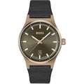 Hugo Boss Men’s Watch – Model 1514080 | Classic Olive Green Dial with Black Leather Strap
