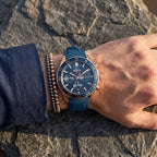Hugo Boss Admiral 1514169 Chronograph Blue Dial Rose Gold-Tone Men's Watch