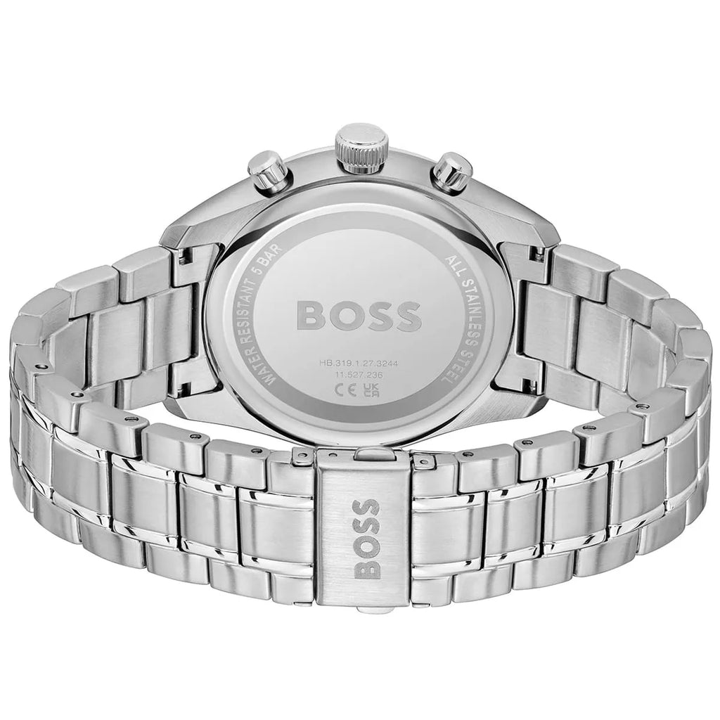 Hugo Boss Grand Prix 1514226 Silver Stainless Steel Blue Dial Watch