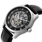 Hugo Boss Principe 1514234 Silver Case Black Skeleton Automatic Men's Watch