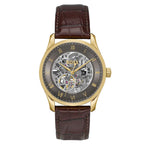 Hugo Boss Principe 1514235 Gold Case Dark Grey Skeleton Automatic Men's Watch