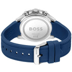 Hugo Boss Runner 1514245 Chronograph Black Dial Blue Rubber Men's Watch