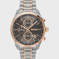 Hugo Boss Steer 1514252 Two-Tone Silver & Rose Gold Grey Dial Men's Watch