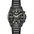 Hugo Boss Strike 1514291 Chronograph Black Dial All-Black Stainless Steel Men's Watch