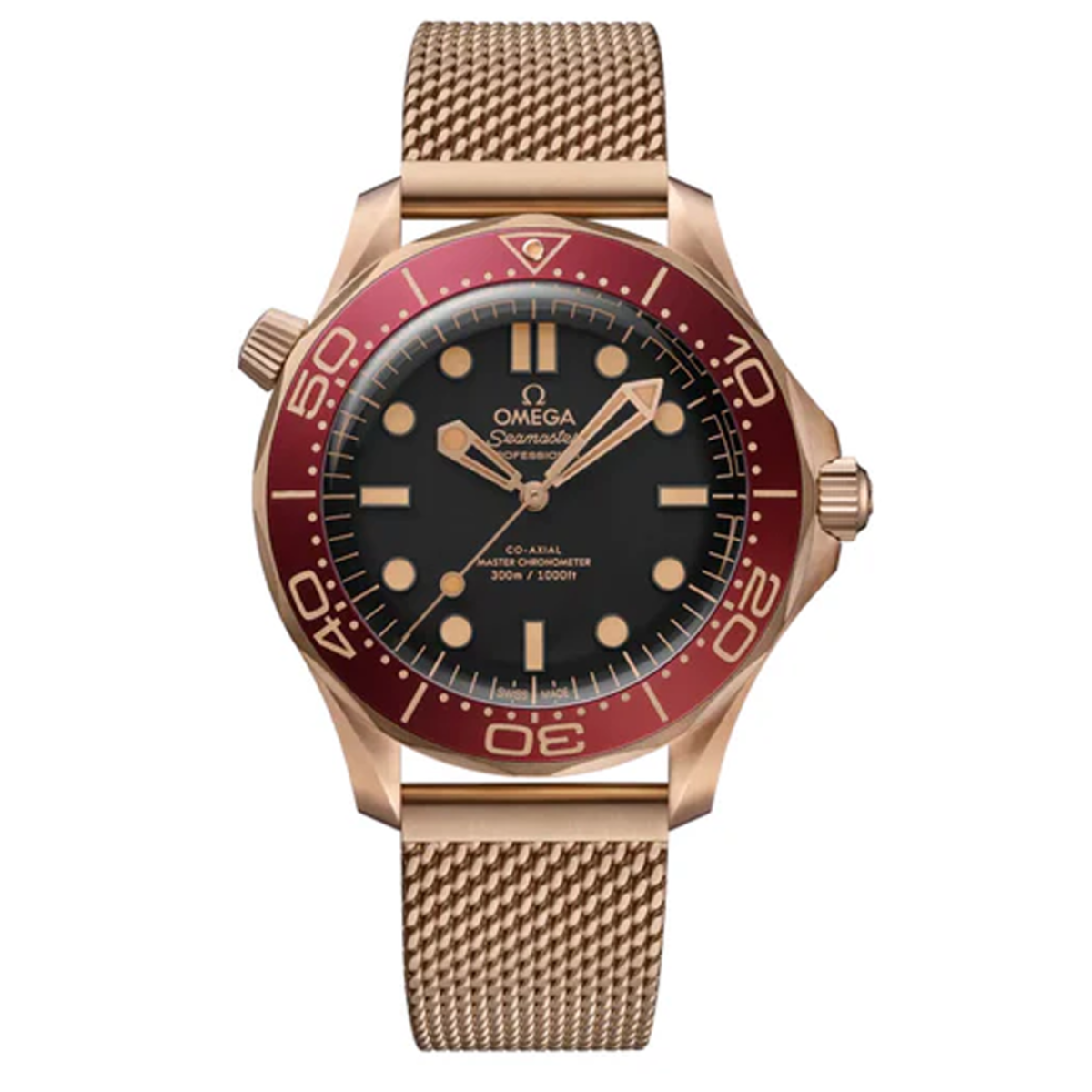 Omega-Seamaster “007 edition” Red & Gold