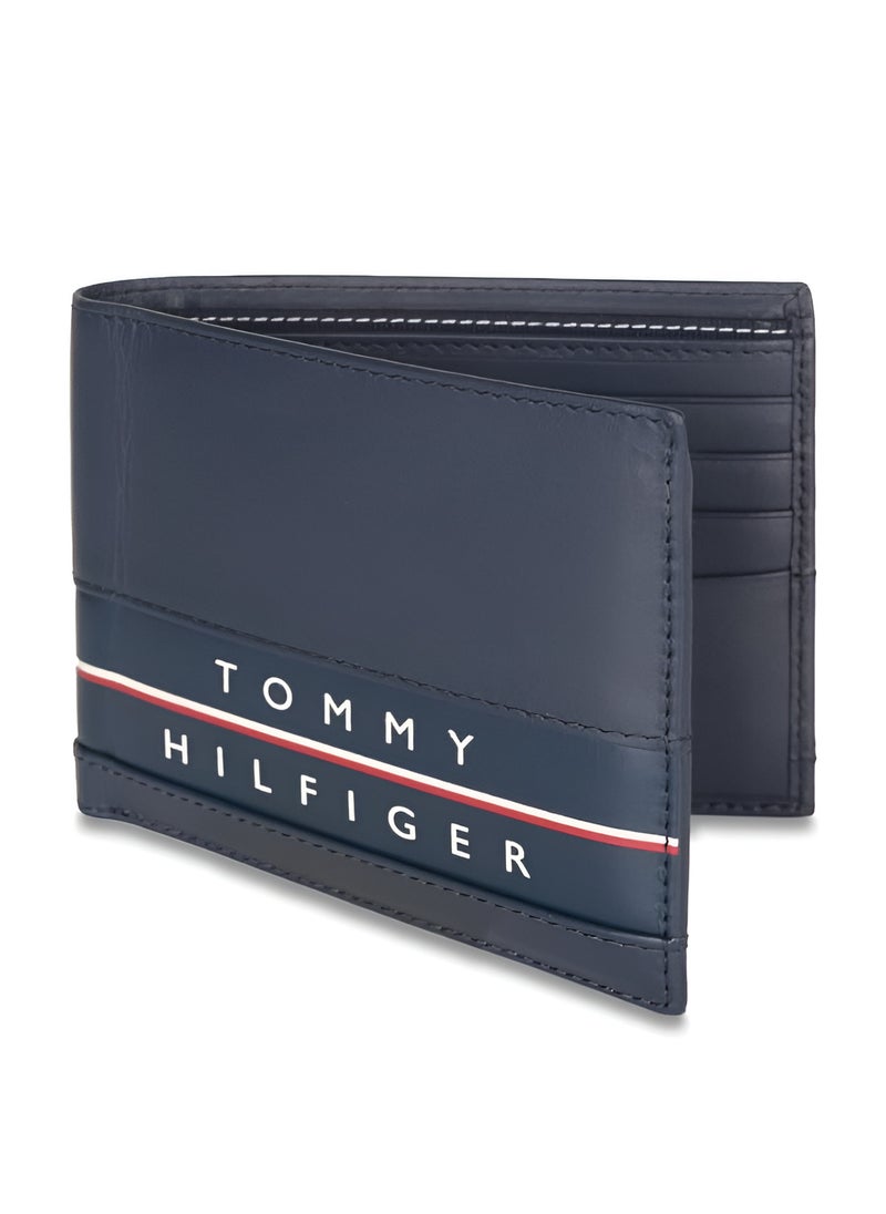 TH Navy Leather Wallet For Men 46#