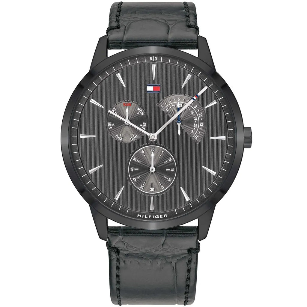 Tommy Hilfiger Brad 1710388 Full Black Men's Leather Watch