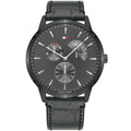 Tommy Hilfiger Brad 1710388 Full Black Men's Leather Watch