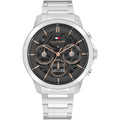 Tommy Hilfiger Henry 1710683 Silver Grey Skeleton Dial Rose Gold Accents Watch