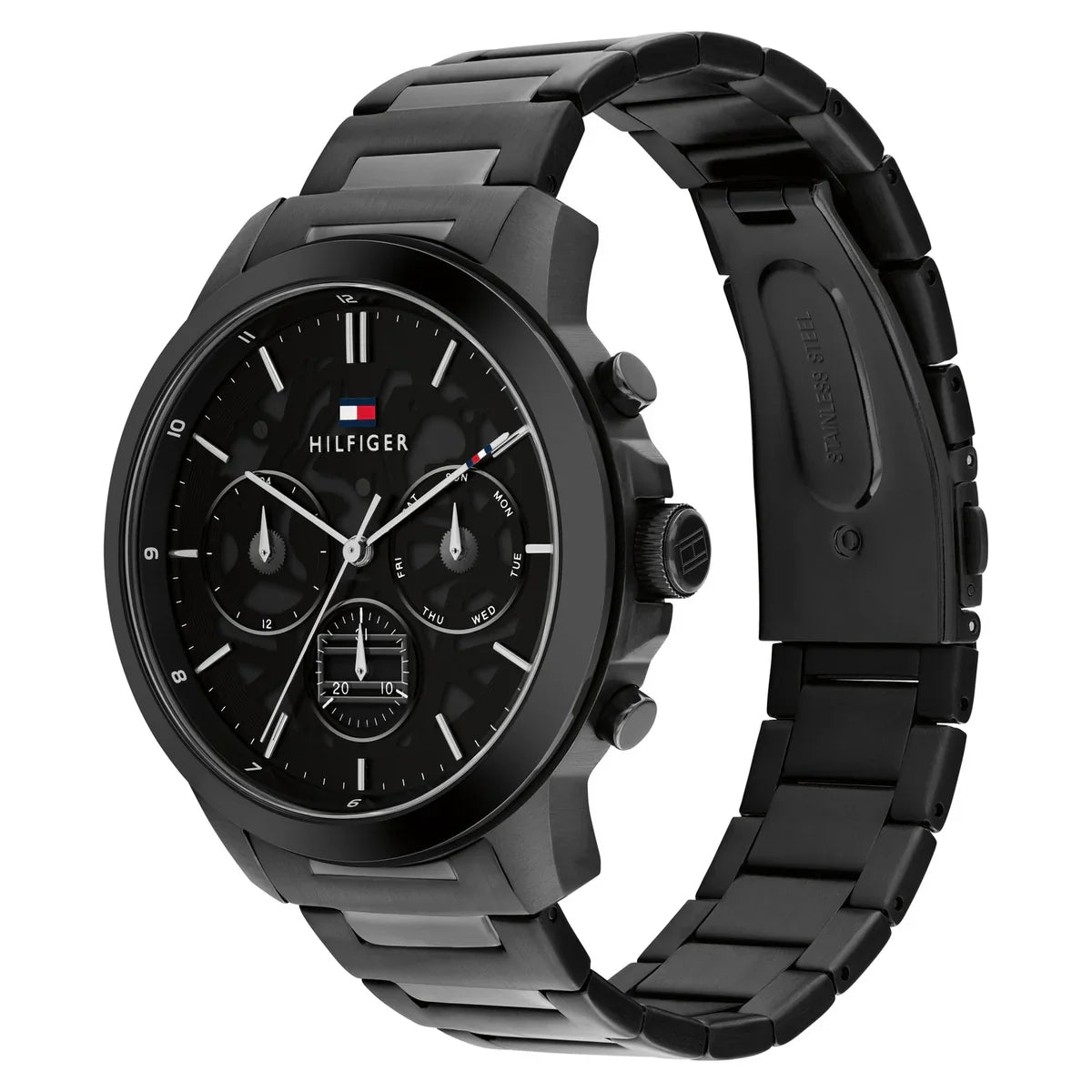 Tommy Hilfiger Henry 1710685 All Black Skeleton Dial Metal Men's Watch
