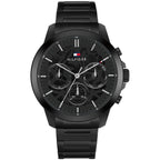 Tommy Hilfiger Henry 1710685 All Black Skeleton Dial Metal Men's Watch