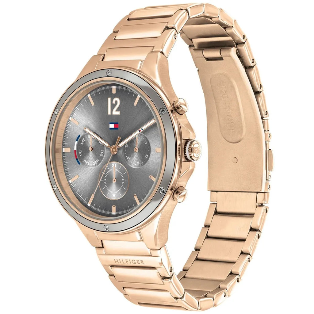 Tommy Hilfiger Eve 1782277 Multi-Function Grey Dial Gold-Tone Women's Watch