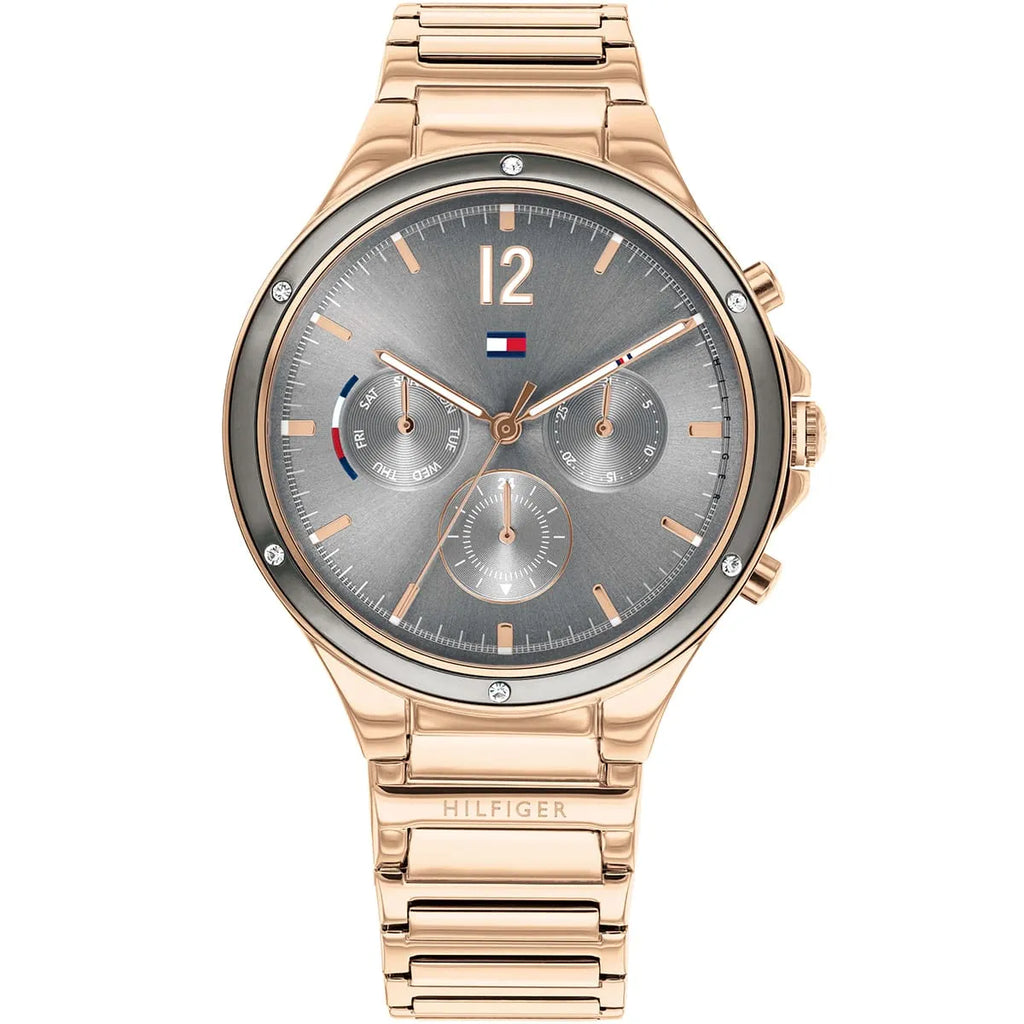 Tommy Hilfiger Eve 1782277 Multi-Function Grey Dial Gold-Tone Women's Watch