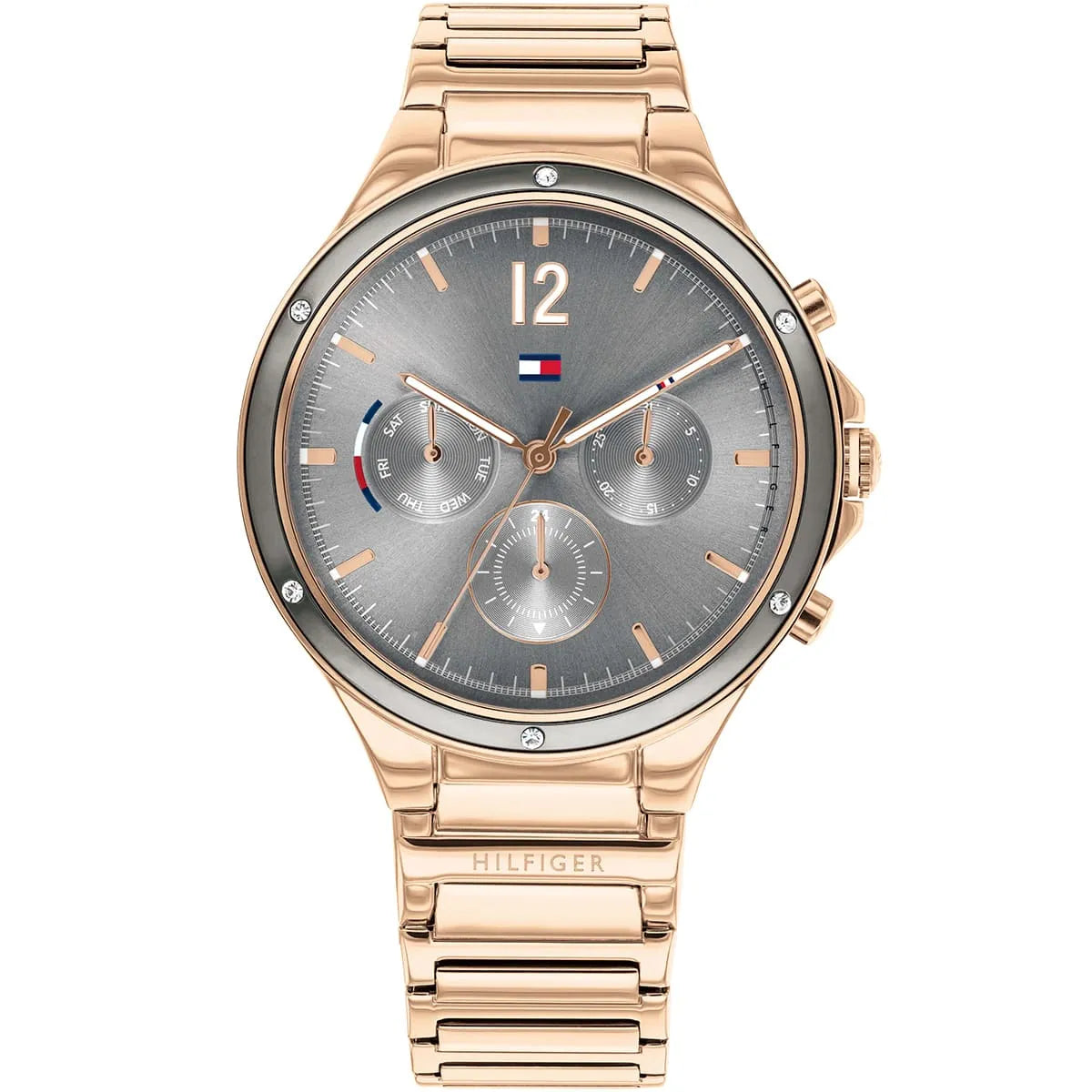 Tommy Hilfiger Eve 1782277 Multi-Function Grey Dial Gold-Tone Women's Watch