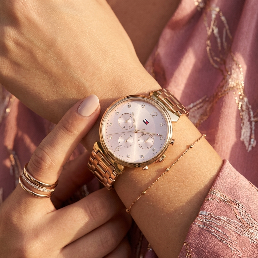 Tommy Hilfiger Ivy 1782345 Rose Gold-Tone Pink Dial Women's Watch