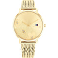 Tommy Hilfiger Steel Mesh 1782606 Full Gold Floral Dial Women's Watch