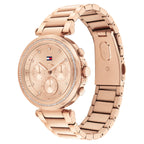 Tommy Hilfiger Lars 1782705 Multi-Function Rose Gold-Tone Crystal Women's Watch