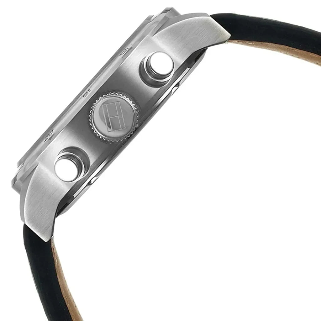 Tommy Hilfiger Men’s Watch – Model 1791050 | Classic Black Leather Design