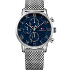 Tommy Hilfiger Kane 1791398 Multi-Function Blue Dial Men's Mesh Watch