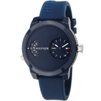 Tommy Hilfiger Denim 1791556 All Blue Dual-Time Rubber Strap Men's Watch
