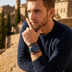 Tommy Hilfiger Denim 1791556 All Blue Dual-Time Rubber Strap Men's Watch