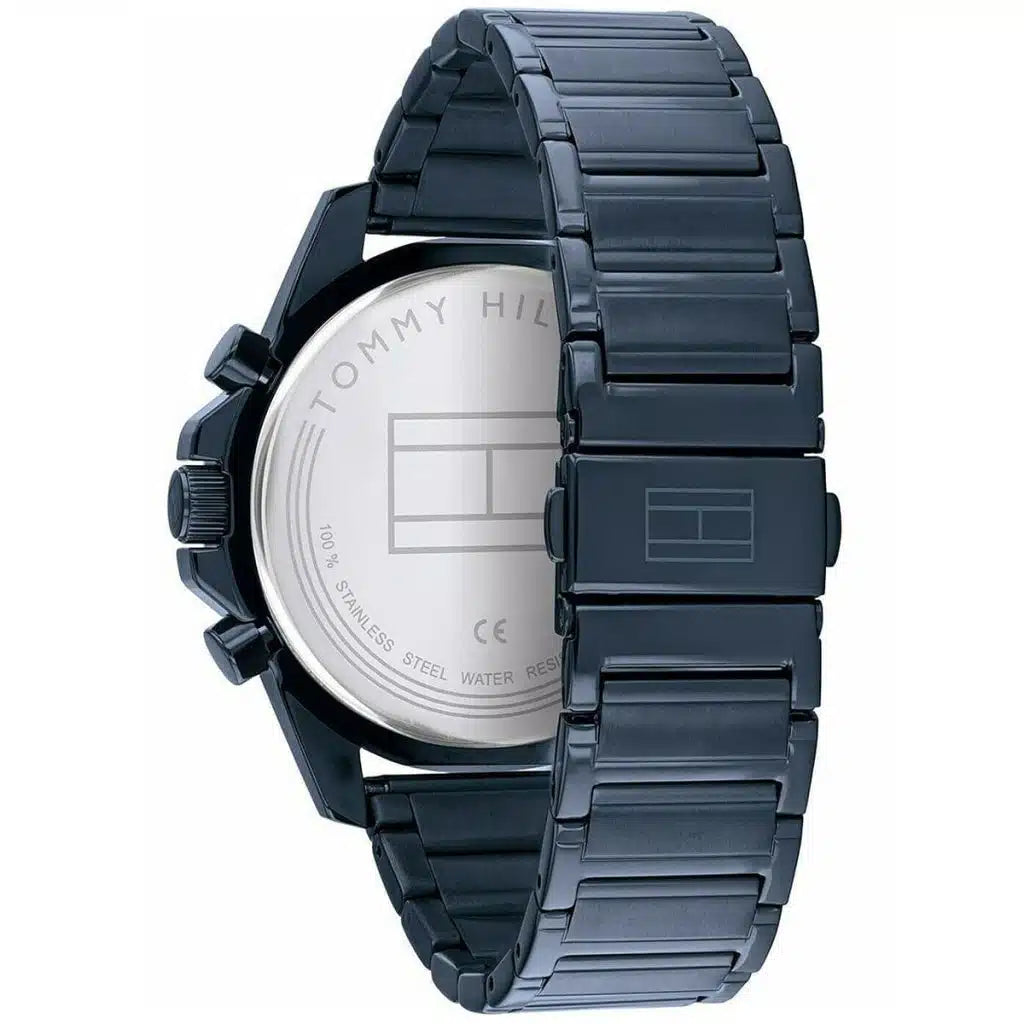 Tommy Hilfiger Decker 1791560 Blue IP Case Blue Dial Blue Stainless Steel Men's Watch