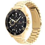 Tommy Hilfiger Larson 1791919 Multi-Function Black Dial Men's Gold Steel Watch