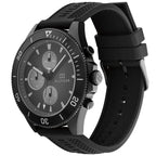 Tommy Hilfiger Larson 1791921 Multi-Function Black Dial Men's Black Rubber Watch