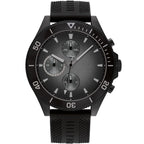 Tommy Hilfiger Larson 1791921 Multi-Function Black Dial Men's Black Rubber Watch