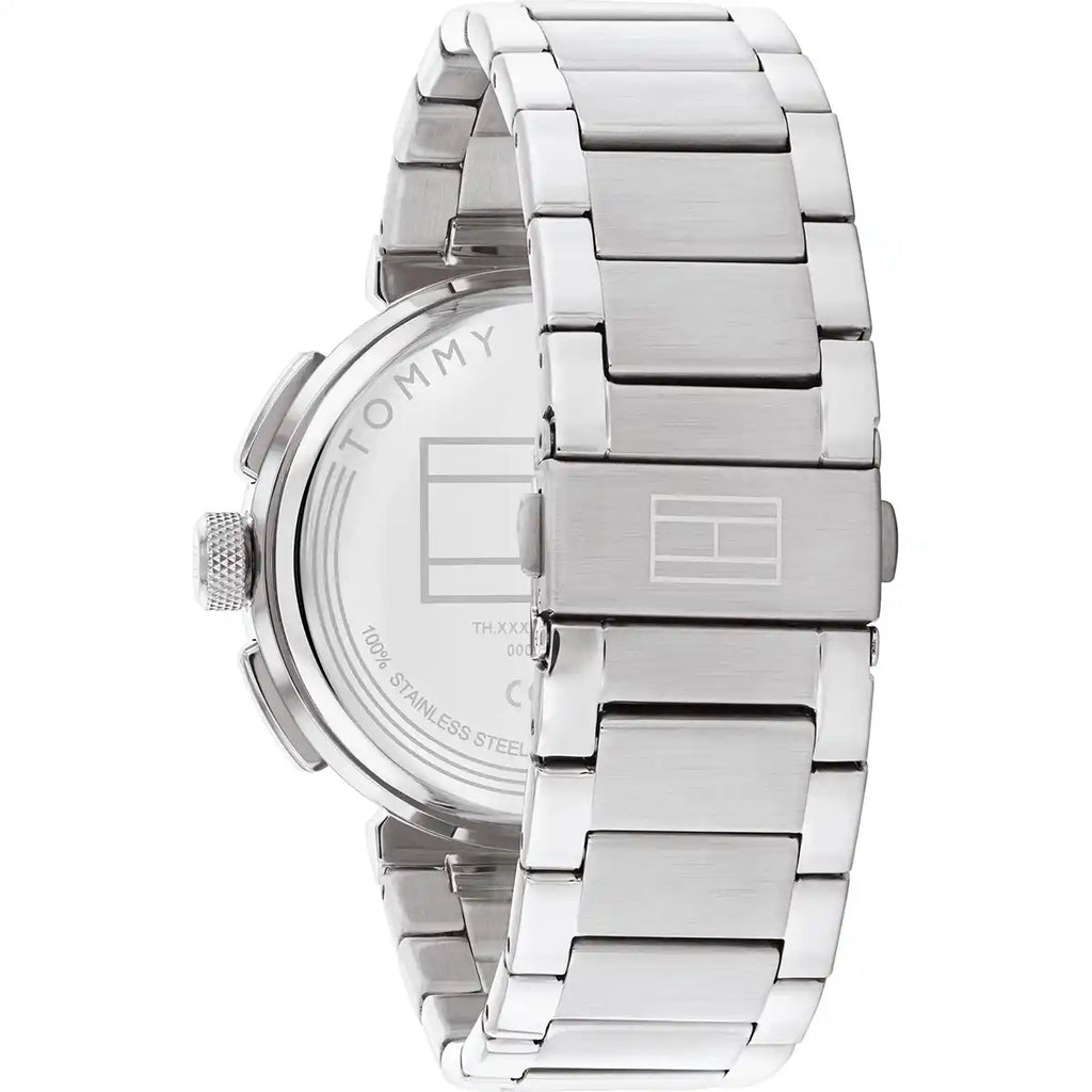 Tommy Hilfiger Men’s Watch – Model 1792116 Silver Black Edition