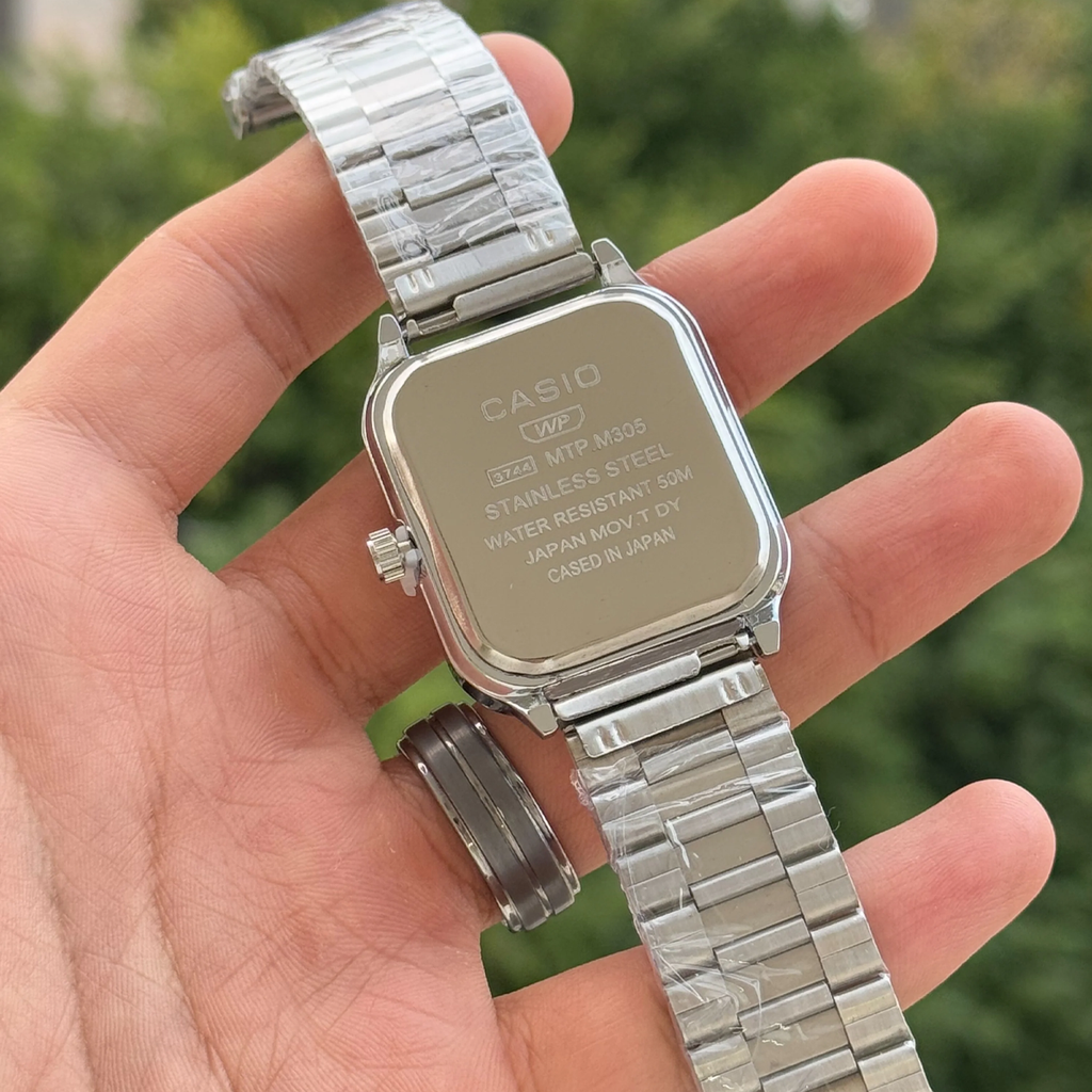 Casio sun moon square New Edition - Silver Band