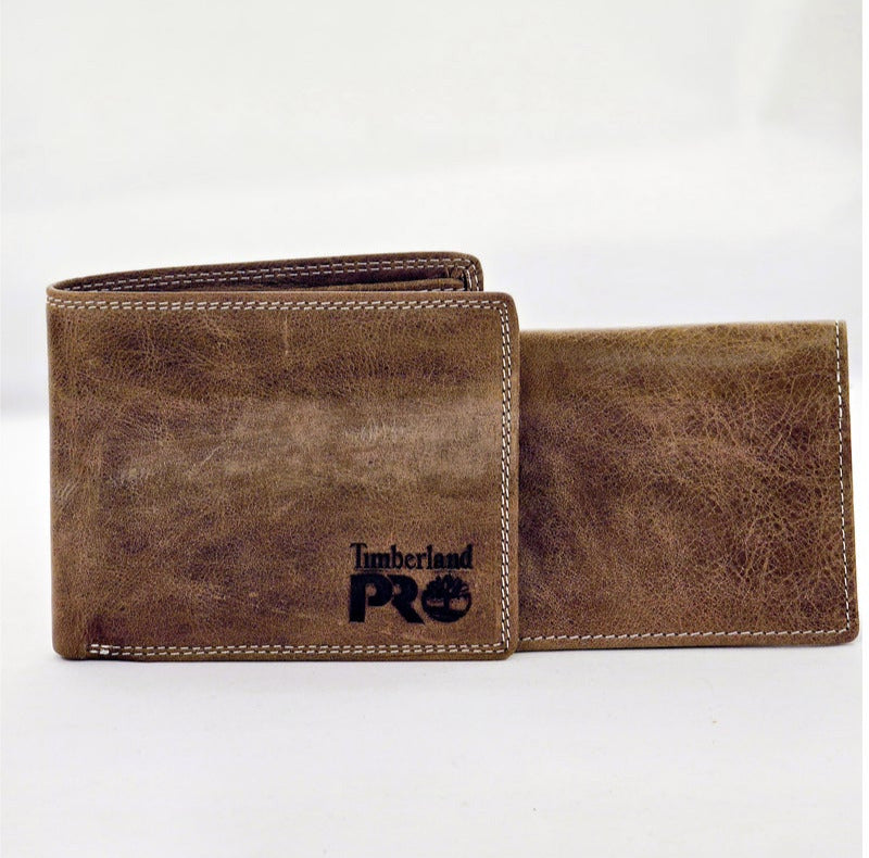 TL Brown Leather Wallet For Men 97#
