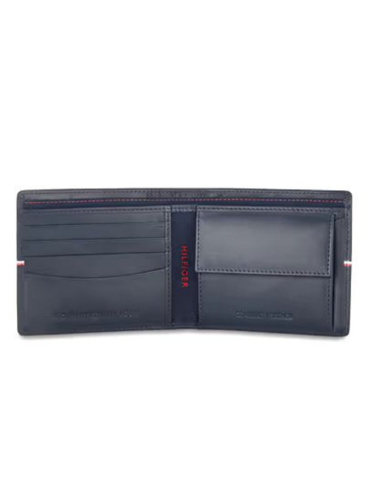 TH Navy Leather Wallet For Men 39#