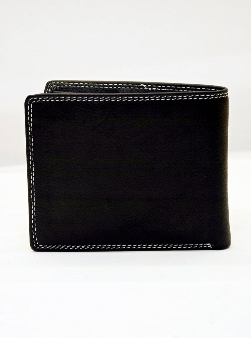 TL Black Leather Wallet For Men 98#