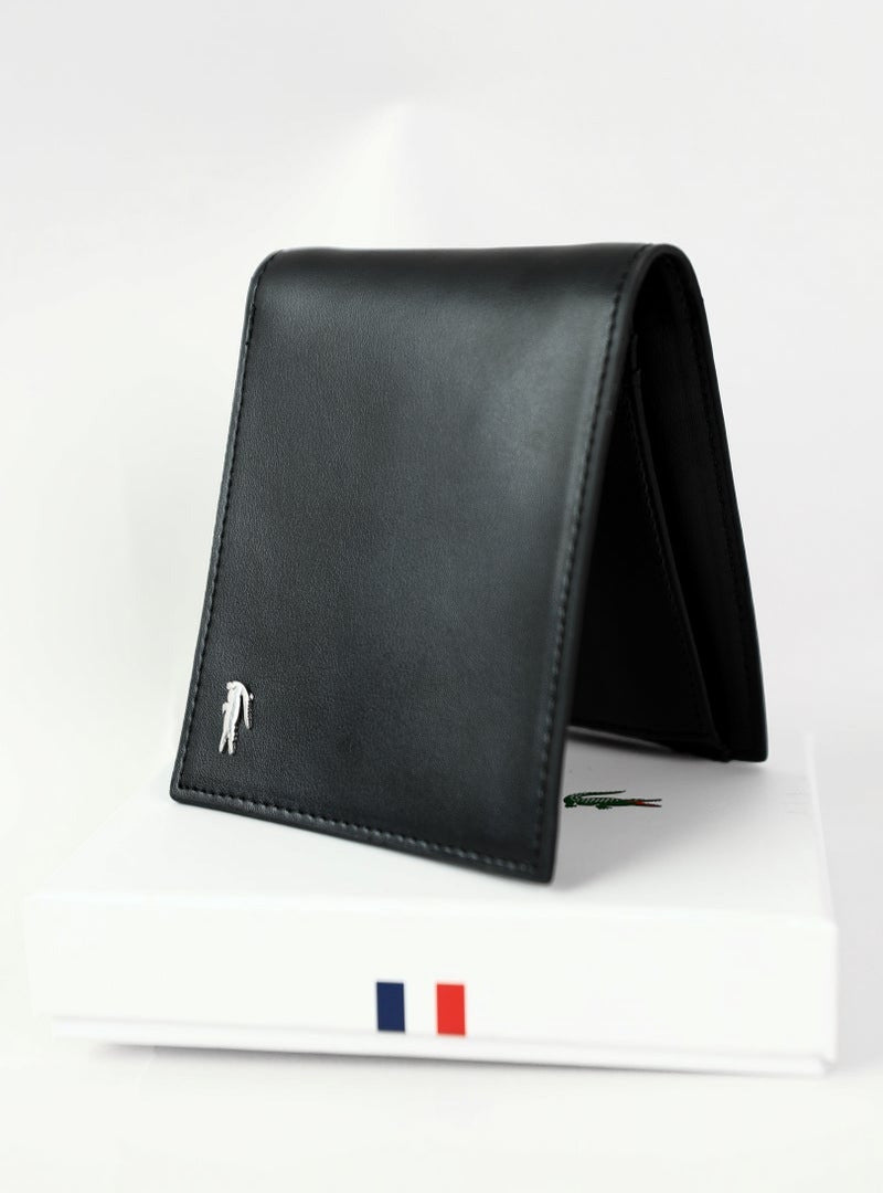 LC Black Leather Wallet For Men 87#