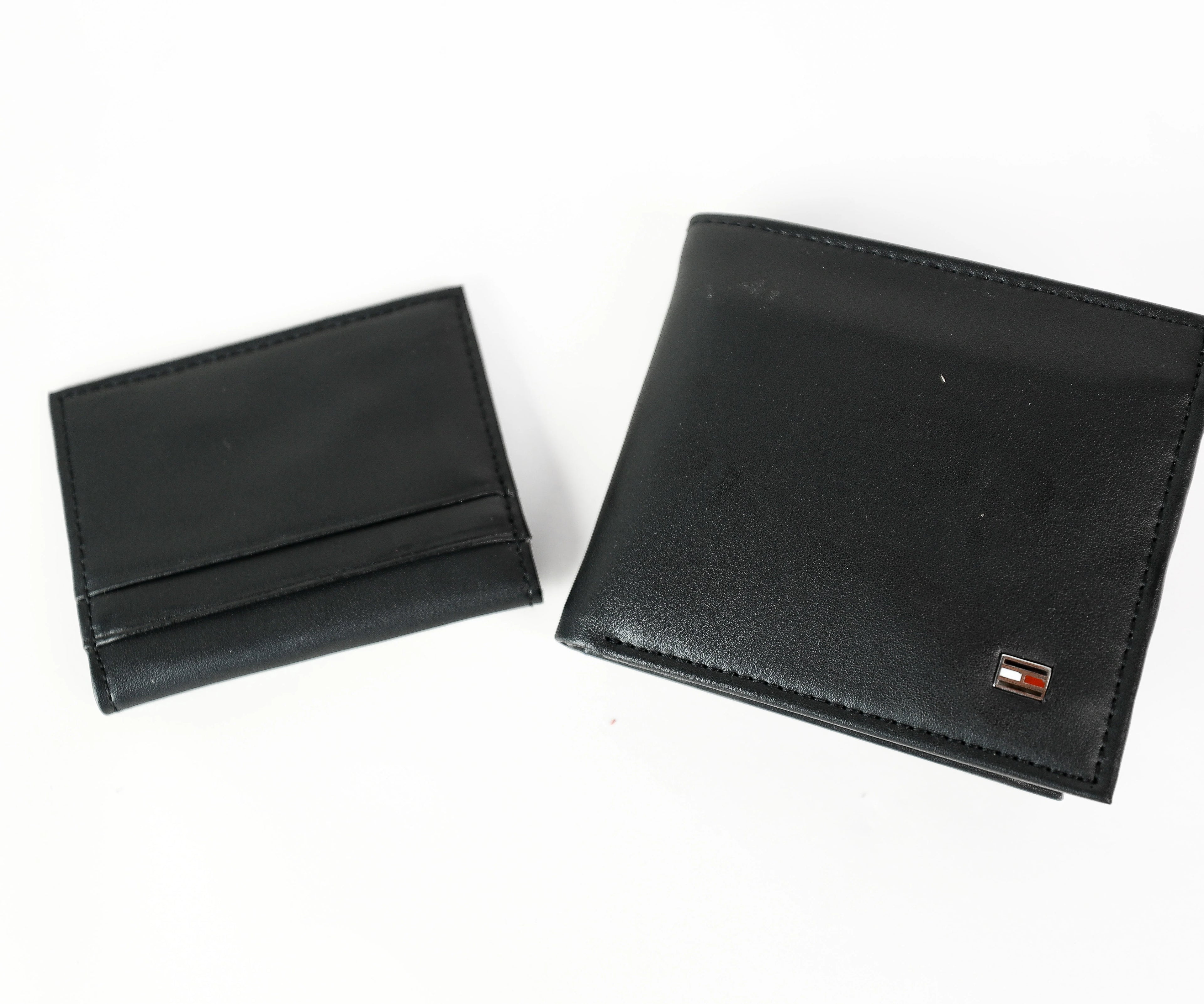 TH Black Leather Wallet For Men 17#