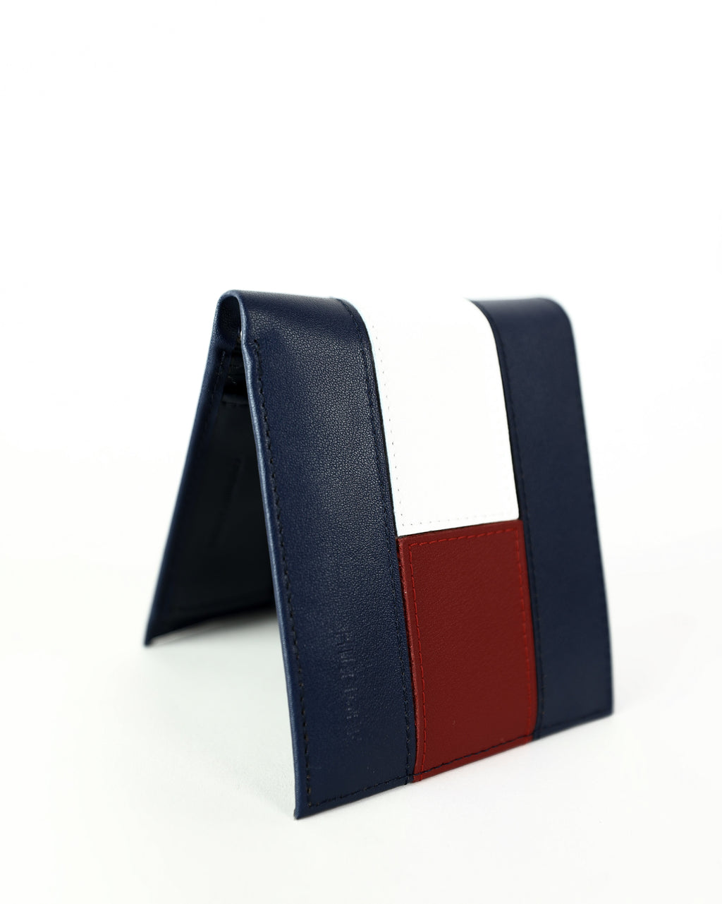 TH Navy Leather Bifold Wallet For Men 4#