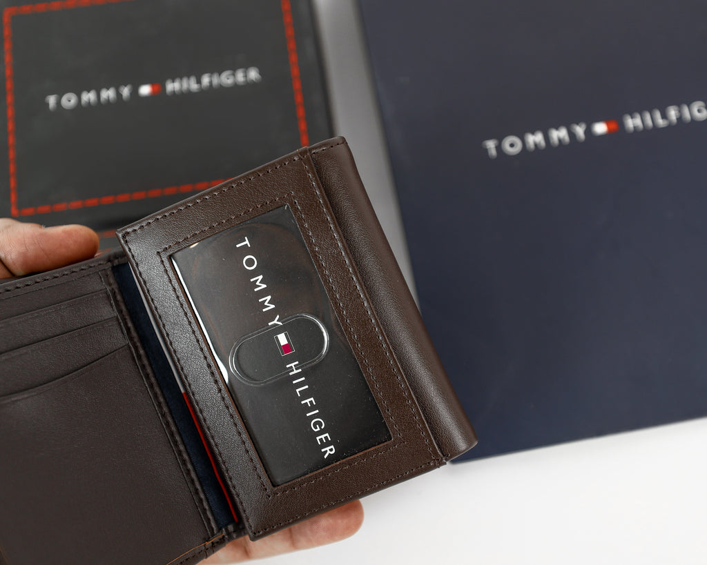 TH Brown Trifold Wallet For Men 3#