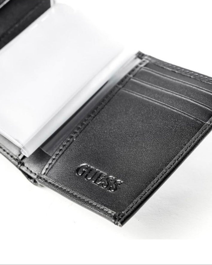 GU Black Trifold Wallet For Men 82#