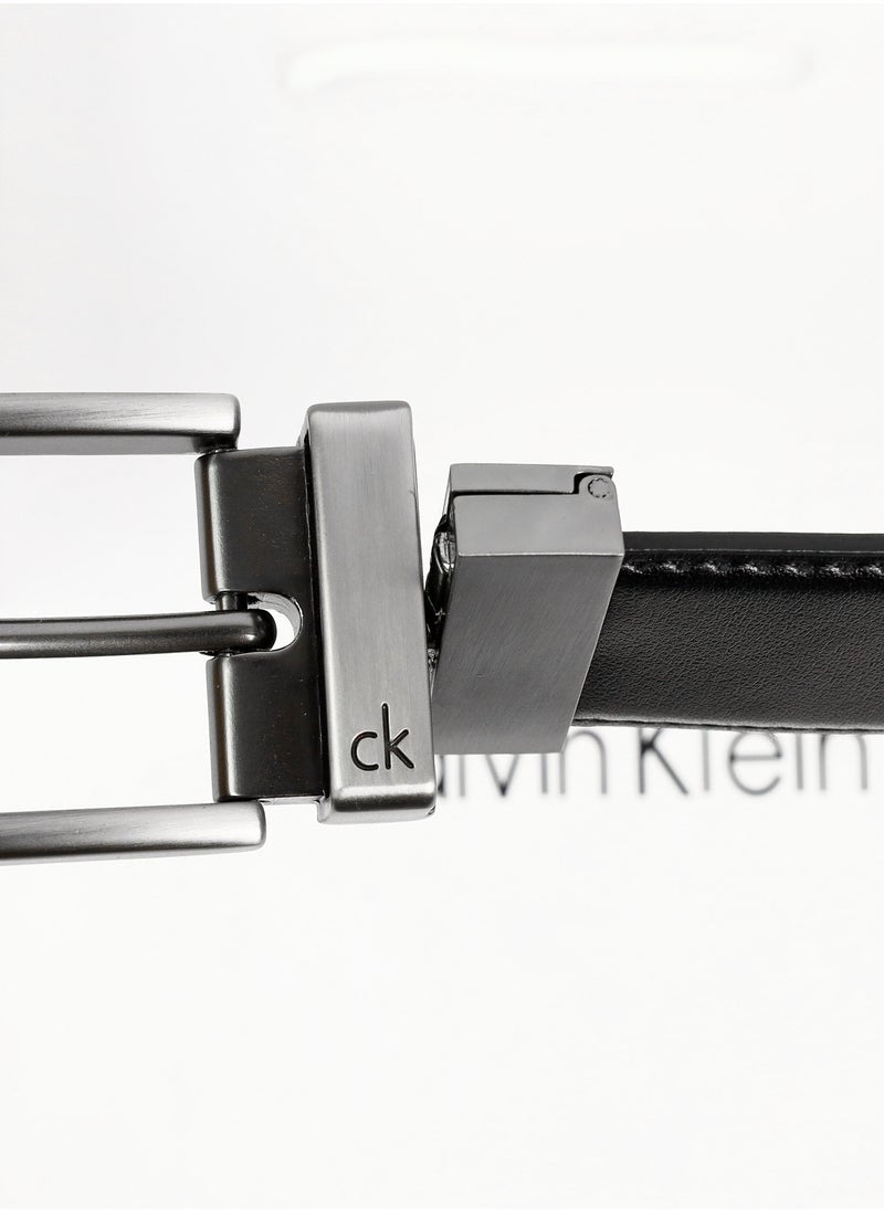 CK Black Leather Wallet-Belt Set For Men 11#