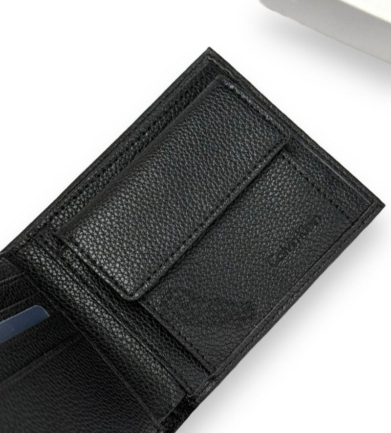CK Black Leather Wallet-Belt Set For Men 13#